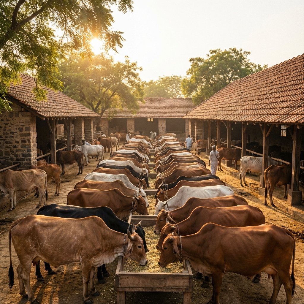 Gau Seva at Vrinda Pathshala